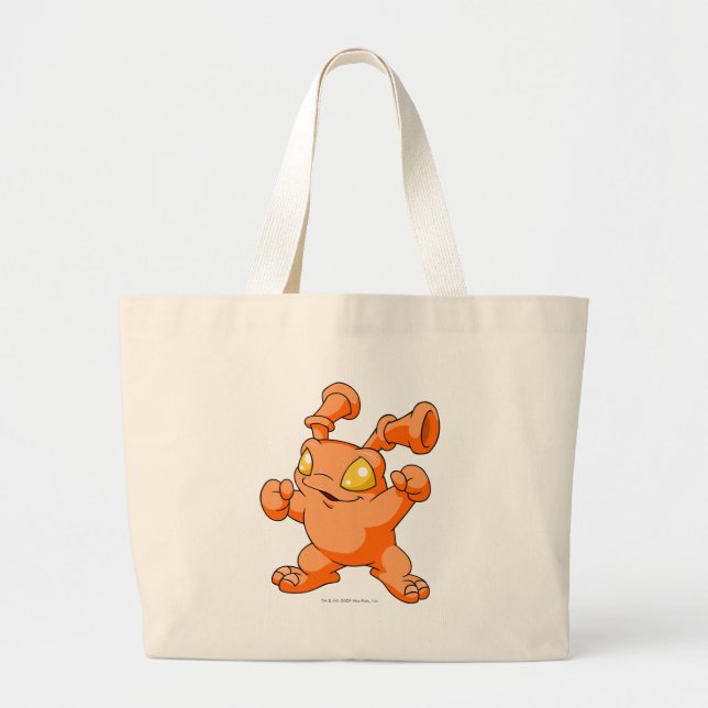 Grundo Orange Large Tote Bag (Front)