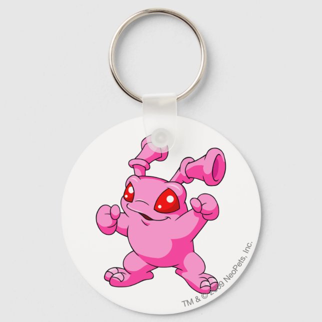Grundo Pink Key Ring (Front)