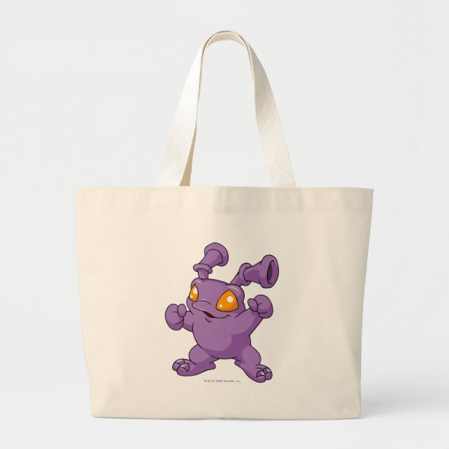 Grundo Purple Large Tote Bag (Front)