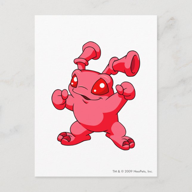 Grundo Red Postcard (Front)