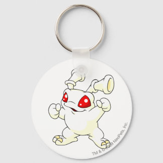 Grundo White Key Ring