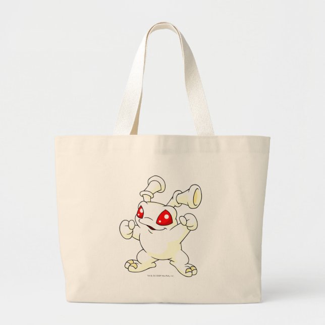 Grundo White Large Tote Bag (Front)