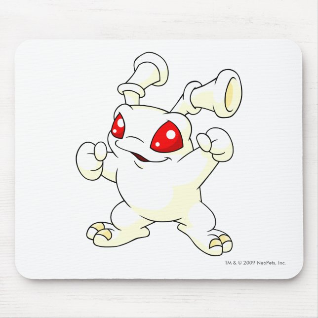 Grundo White Mouse Mat (Front)
