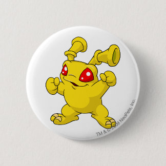 Grundo Yellow 6 Cm Round Badge