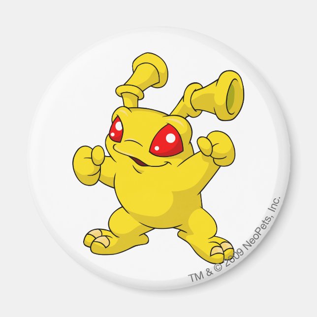 Grundo Yellow Magnet (Front)