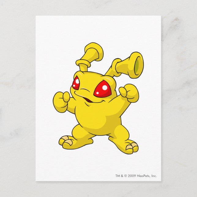Grundo Yellow Postcard (Front)