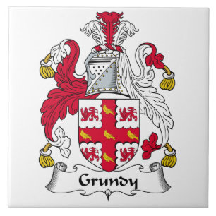 Grundy Family Crest Tile