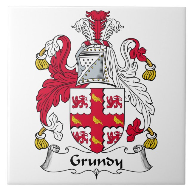 Grundy Family Crest Tile (Front)