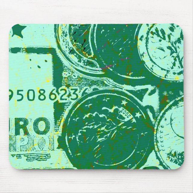 Grünes Geld Mouse Mat (Front)