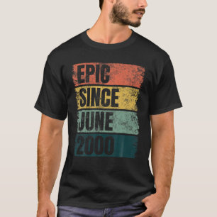 Grunge 21St Birthday June Idea 21 Years Epic Since T-Shirt