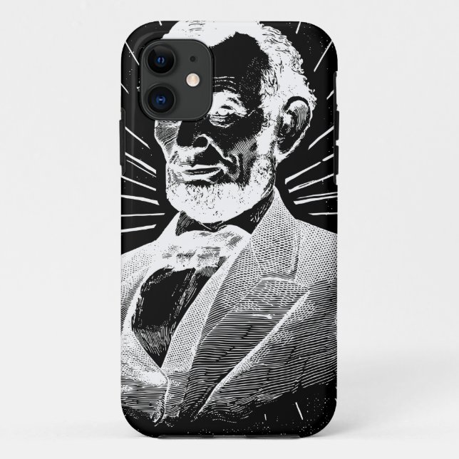 grunge abraham lincoln Case-Mate iPhone case (Back)