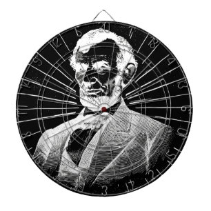 grunge abraham lincoln dartboard
