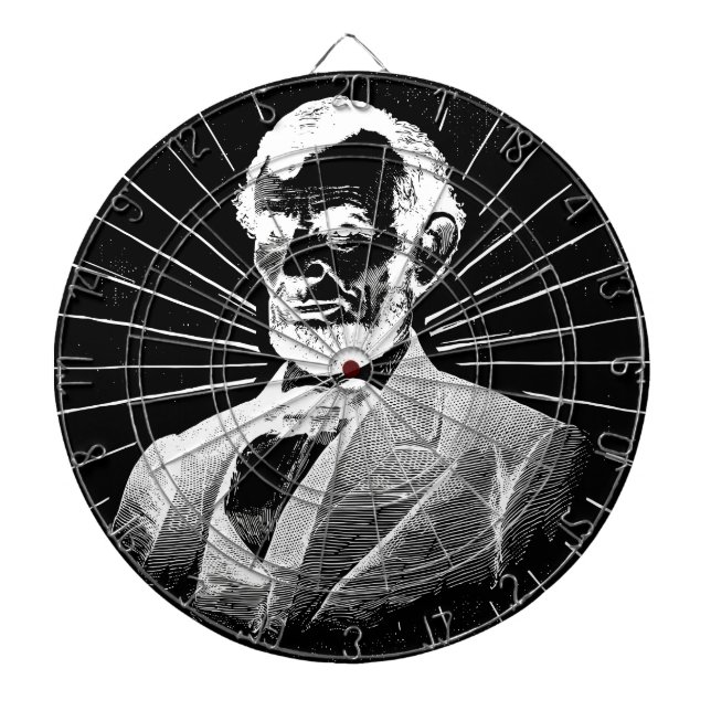 grunge abraham lincoln dartboard (Front)