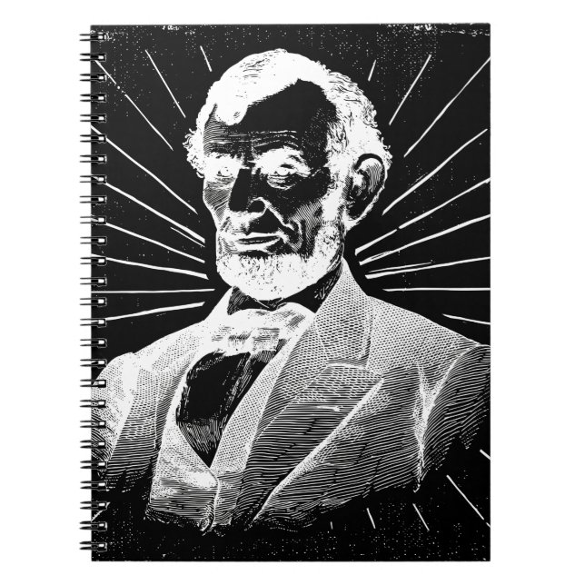 grunge abraham lincoln notebook (Front)