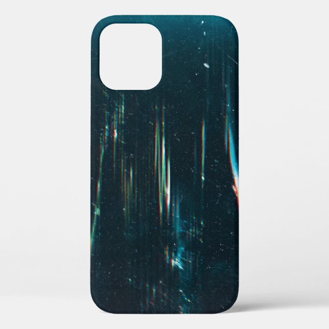 Grunge abstract background. Damaged screen. Orange Case-Mate iPhone Case (Back)