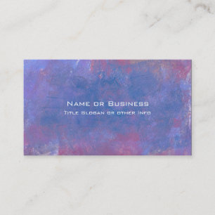 Grunge Abstract Background in Blue Purple and Red Business Card