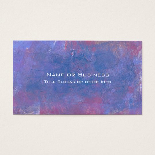 Grunge Abstract Background in Blue Purple and Red Business Card
