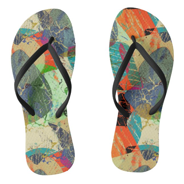 Grunge abstract flip flops (Footbed)