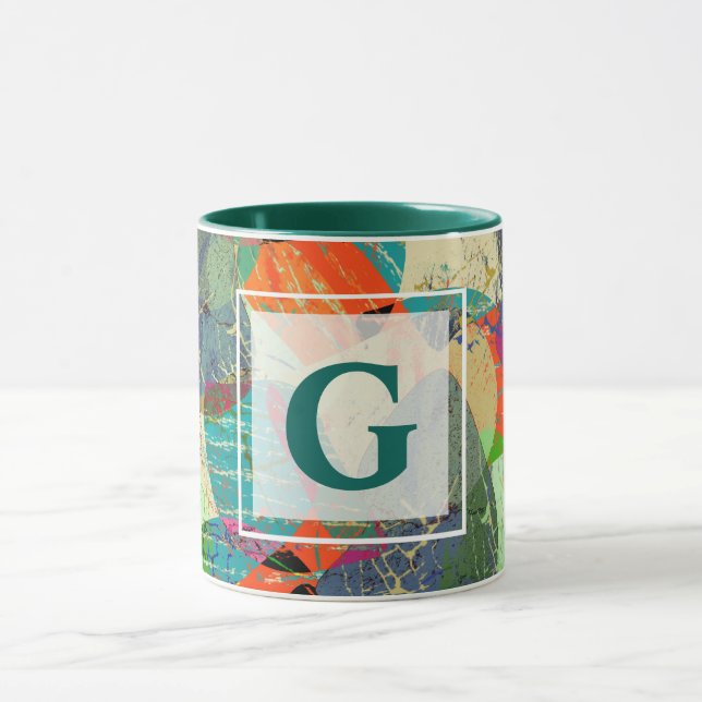 Grunge, abstract mug (Center)
