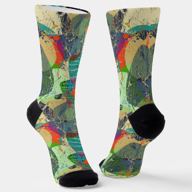 Grunge abstract . socks (Angled)