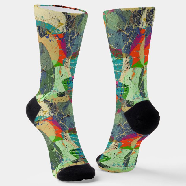 Grunge abstract . socks (Angled)