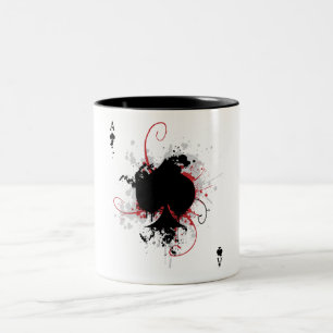 Grunge Ace Two-Tone Coffee Mug