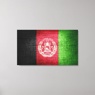 Grunge Afghanistan Flag Canvas Print