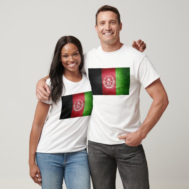 Grunge Afghanistan Flag T-Shirt (Unisex)