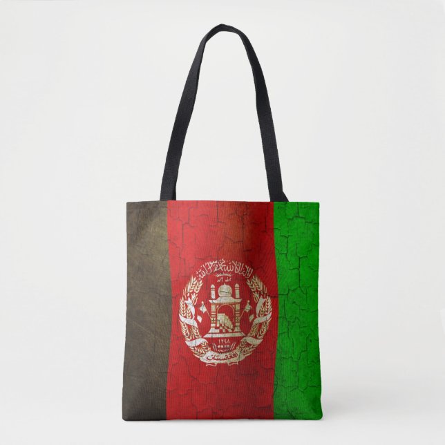 Grunge Afghanistan Flag Tote Bag (Front)
