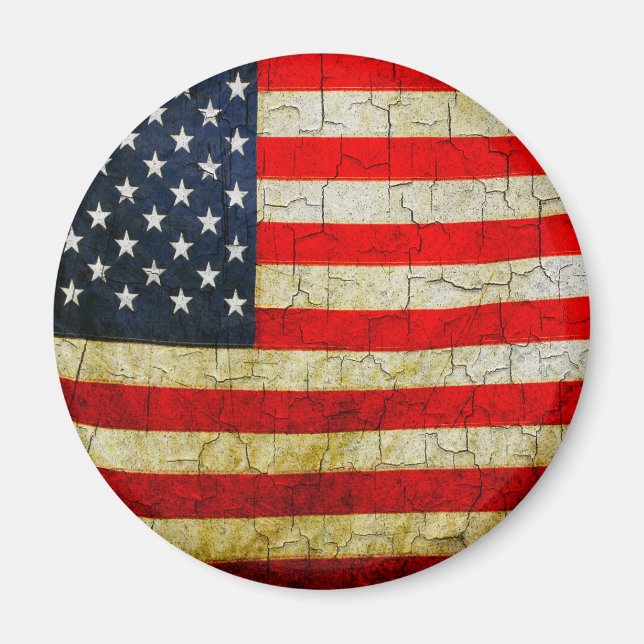 Grunge America flag Magnet (Front)