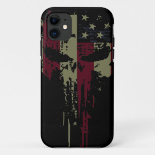 Grunge America skull  Case-Mate iPhone Case