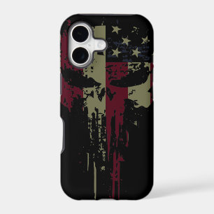 Grunge America skull  Case-Mate iPhone Case