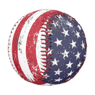 Grunge American Flag Baseball