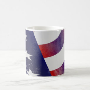 Grunge American Flag Coffee Mug
