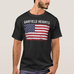 Grunge American Flag Garfield Heights T-Shirt