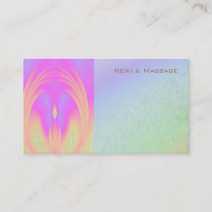 Grunge Angel Rainbow Reiki Business Cards