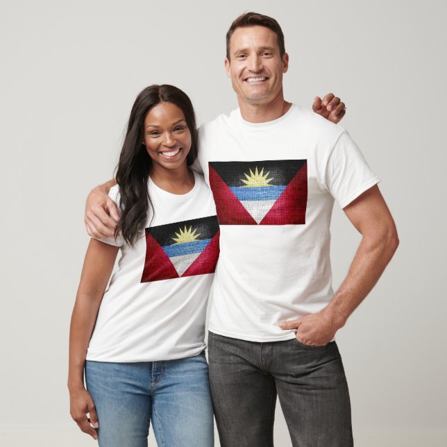 Grunge Antigua & Barbuda flag T-Shirt (Unisex)