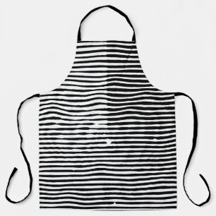 grunge art abstract rough random horizontal lines apron