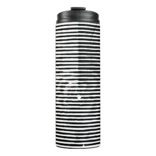 grunge art abstract rough random horizontal lines thermal tumbler