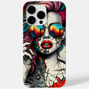 Grunge Art   Fractured Woman Abstract Case-Mate iPhone 14 Pro Max Case