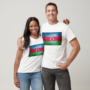 Grunge Azerbaijan flag T-Shirt