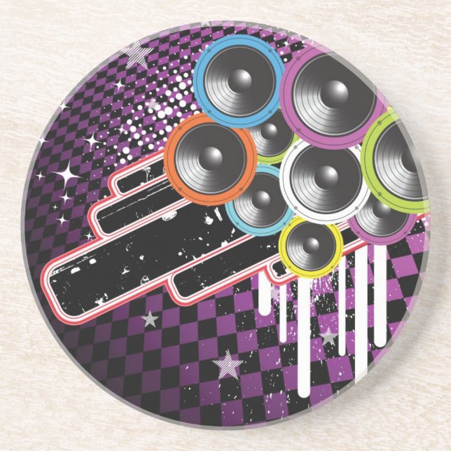 Grunge background coaster (Front)