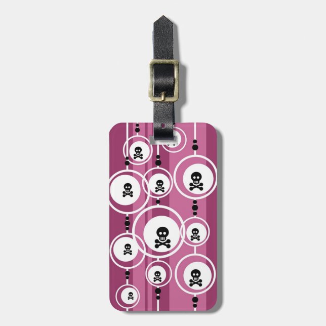 Grunge Background Luggage Tag (Front Vertical)