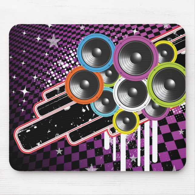 Grunge background mouse mat (Front)