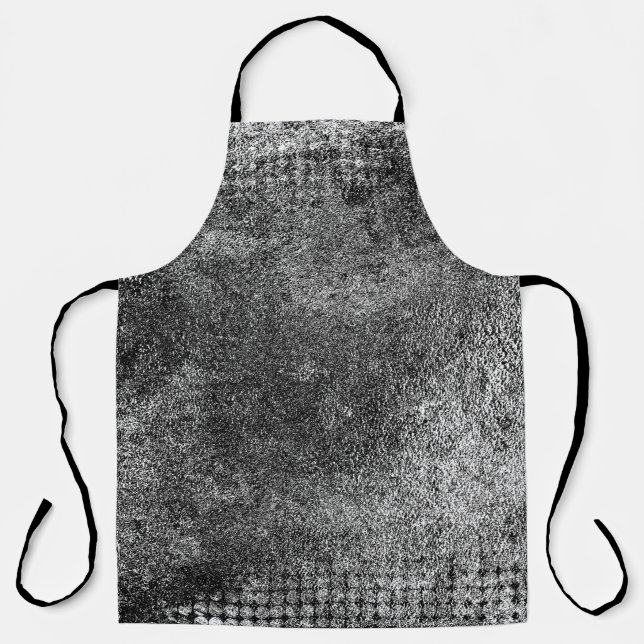 Grunge background of black and whiteabstract, aged apron (Front)