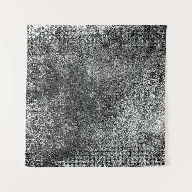 Grunge background of black and whiteabstract, aged tapestry (Front)