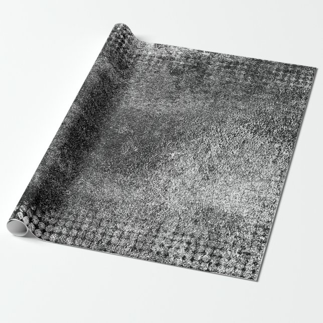 Grunge background of black and whiteabstract, aged wrapping paper (Unrolled)