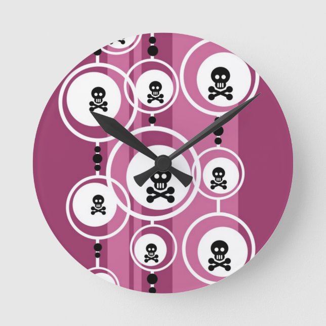 Grunge Background Round Clock (Front)