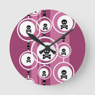Grunge Background Round Clock