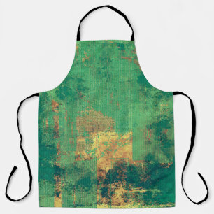 Grunge background with vintage style graphic eleme apron